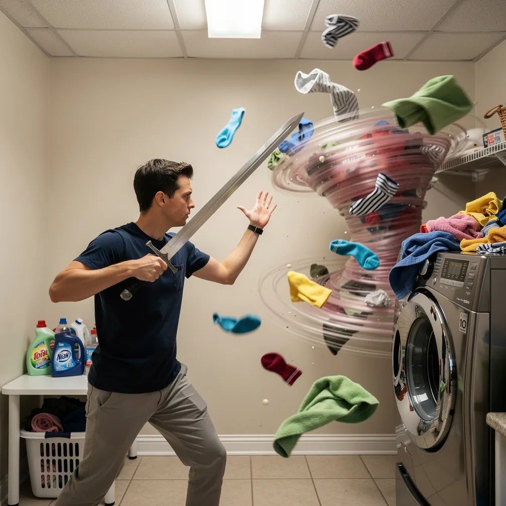 Laundry Battle Shutterstock 2786195047